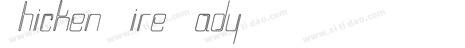Chicken Wire Lady字体转换
